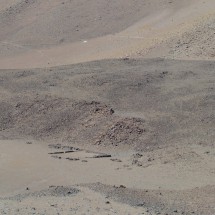 The ruins of the Inca village on foot of Licancabur